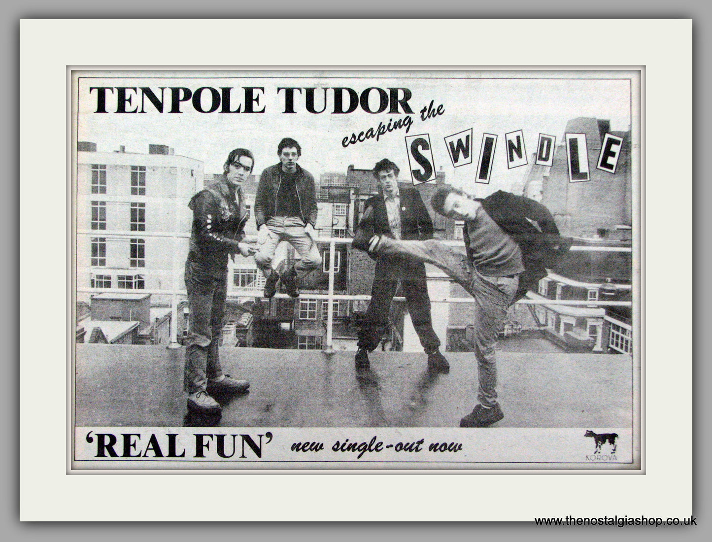 Tenpole Tudor. Escaping The Swindle. Vintage Advert 1980 (ref AD7488)