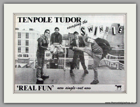 Tenpole Tudor. Escaping The Swindle. Vintage Advert 1980 (ref AD7488)