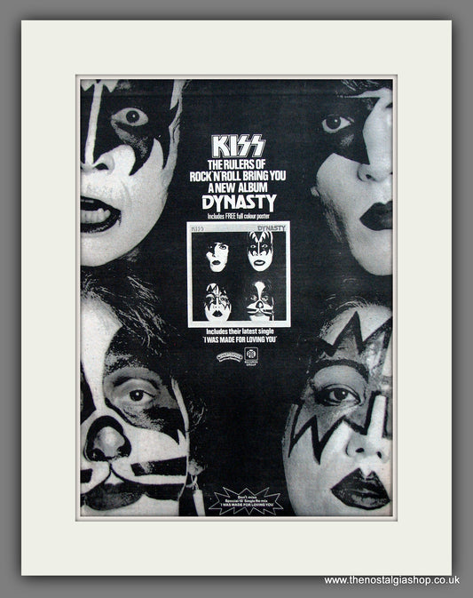 Kiss. Dynasty. Original Advert 1979 (ref AD12007)