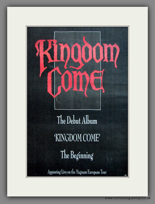 Kingdom Come. Debut Album. Original Advert 1988 (ref AD12010)