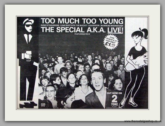 Special A.K.A. Too Much Too Young. Vintage Advert 1980 (ref AD7502)