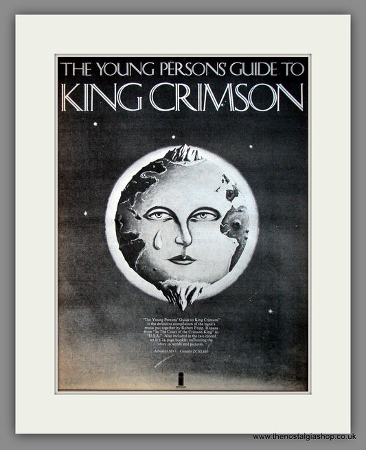 King Crimson. Young Persons' Guide to. Original Advert 1976 (ref AD12015)