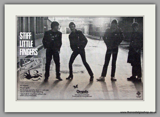 Stiff Little Fingers. Go For It.  Vintage Advert 1981 (ref AD7510)