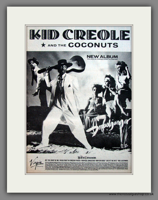 Kid Creole and the Coconuts, Doppelganger. Original Advert 1983 (ref AD12022)