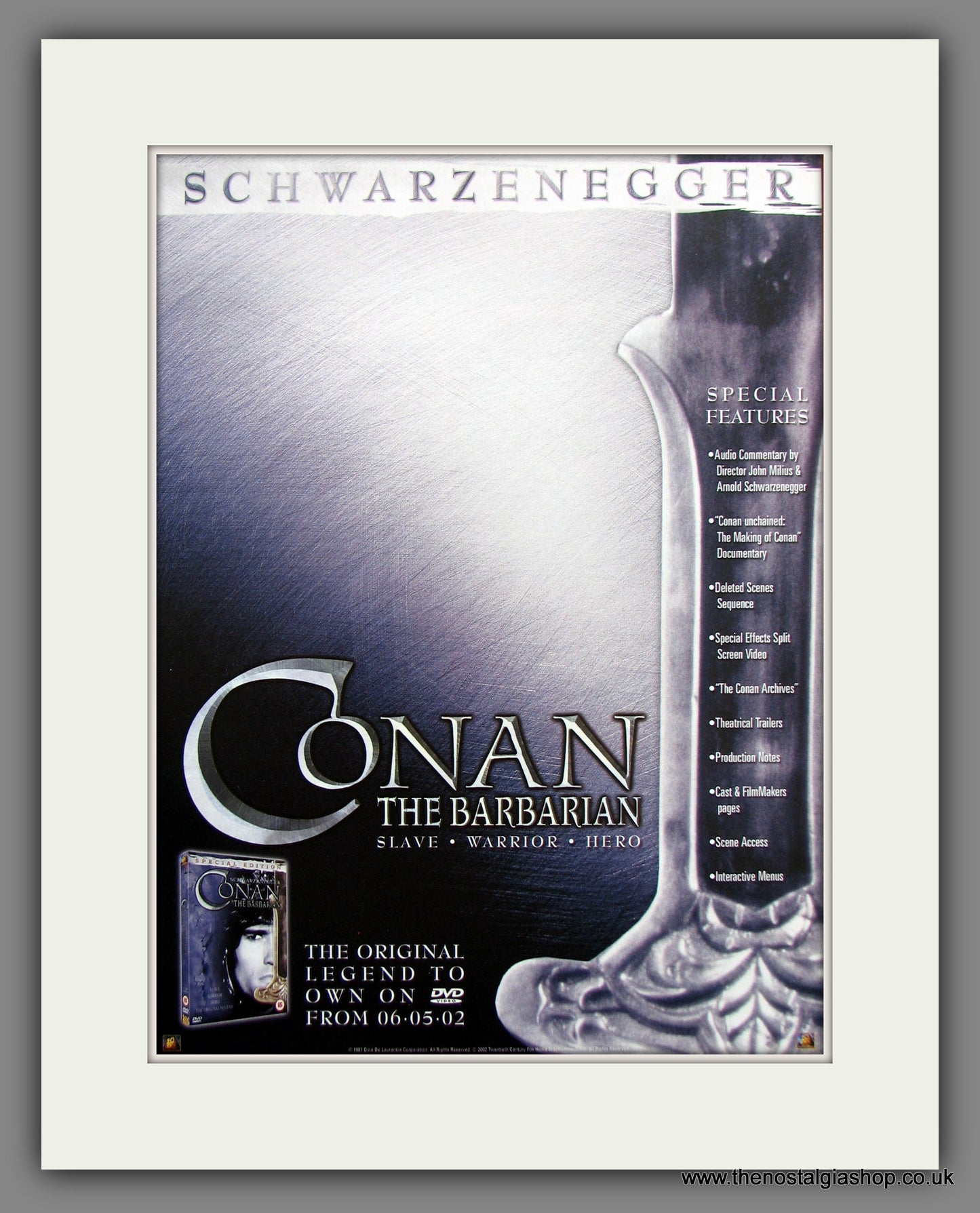 Conan The Barbarian. 2002 Original Advert (ref AD54776)