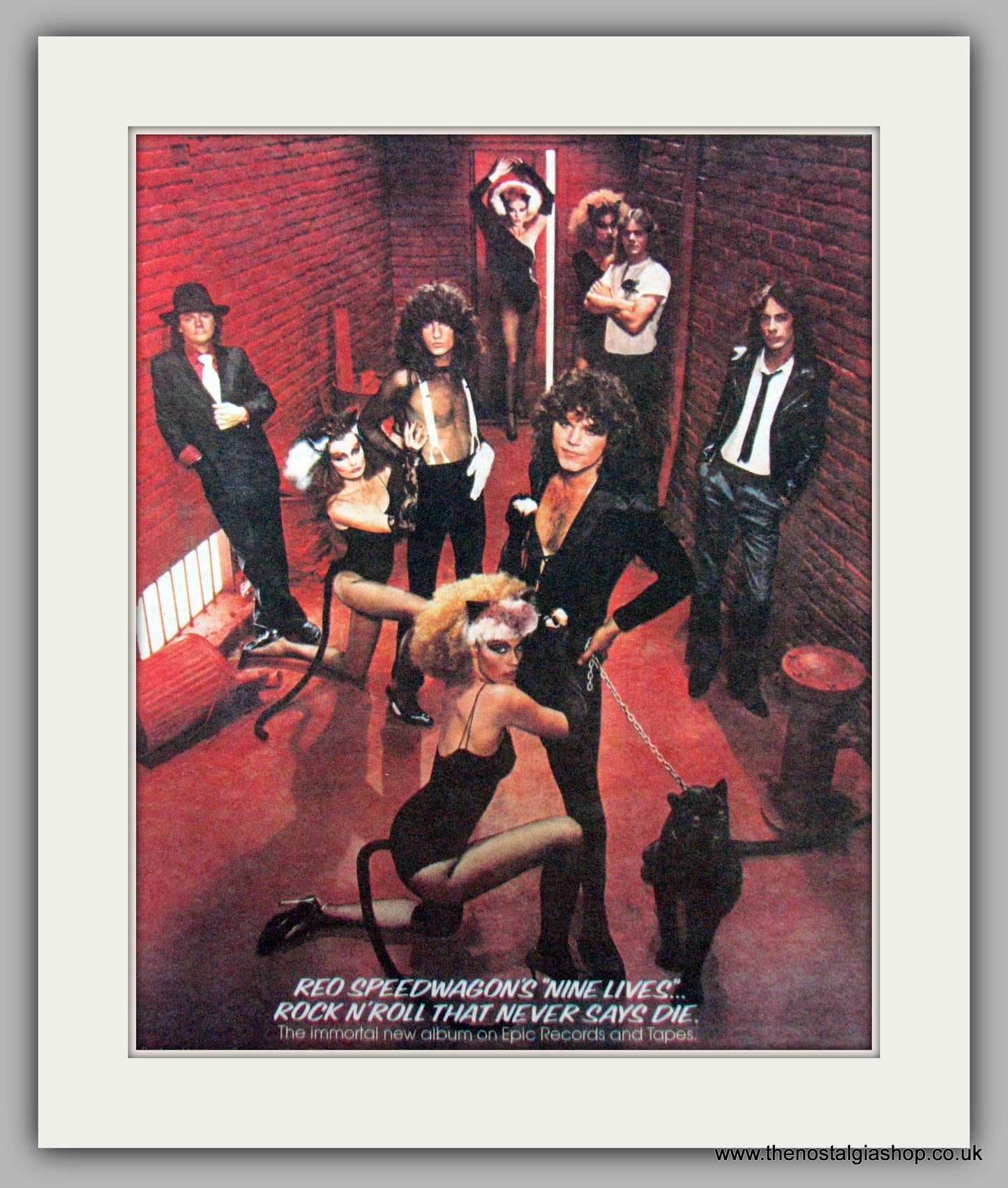 REO Speedwagon. Nine Lives. Original Advert 1979 (ref AD9472)