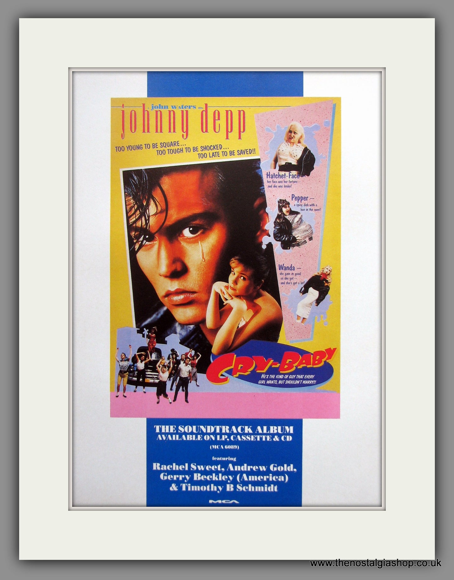 Cry Baby. 1990 Original Advert (ref AD54782)