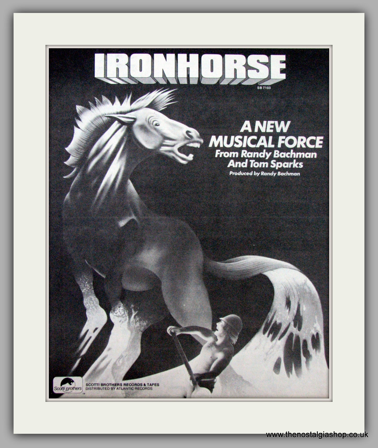 Randy Bachman. Ironhorse. Original Advert 1979 (ref AD9474)