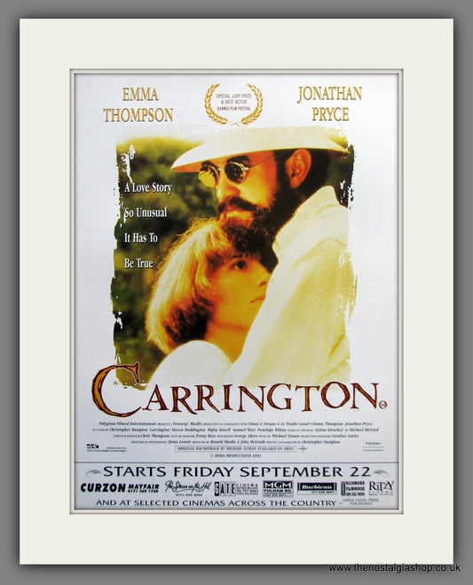 Carrington. 1995 Original Advert (ref AD54786)