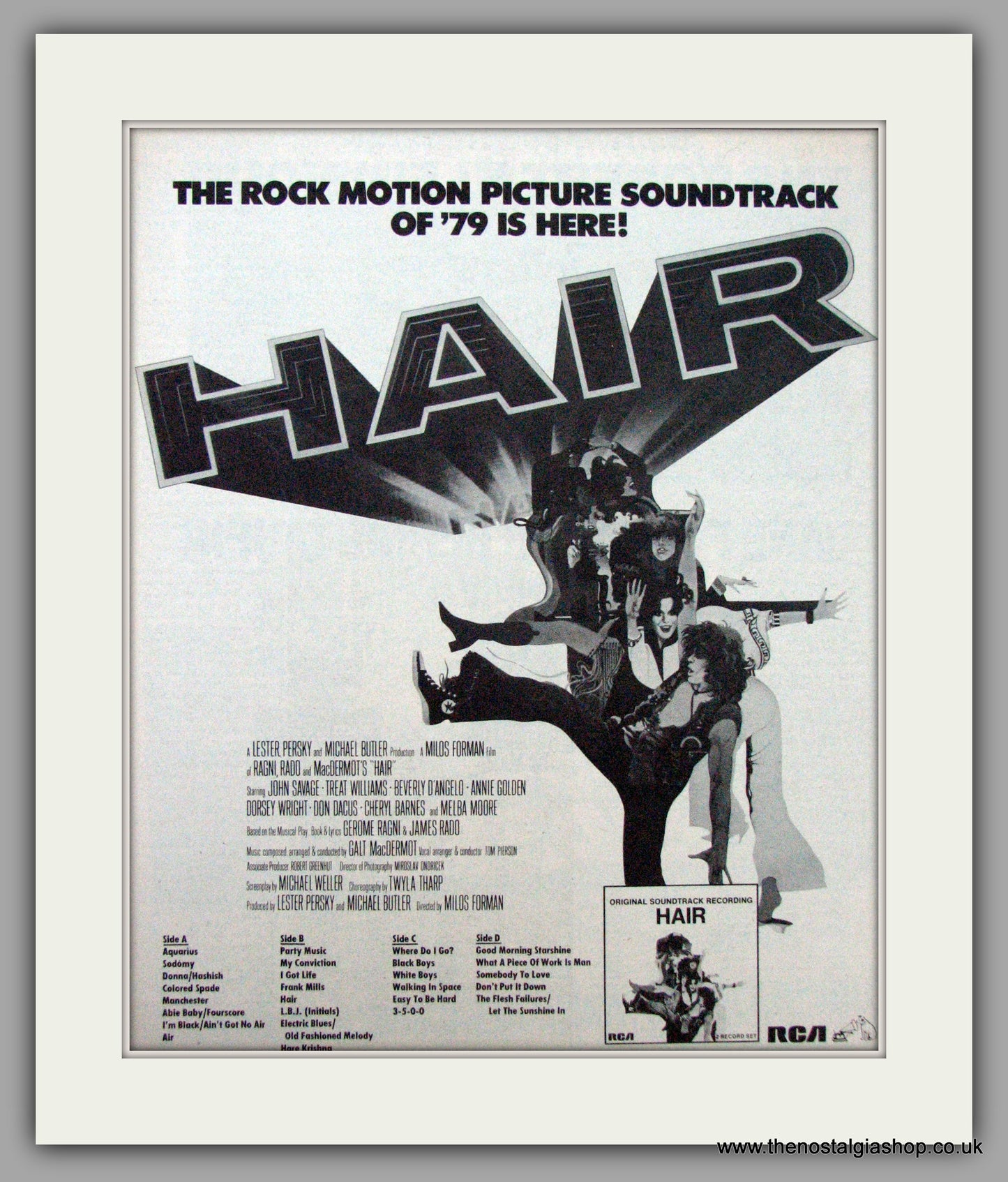 Hair The Musical, Soundtrack.  Vintage Advert 1979 (ref AD9494)