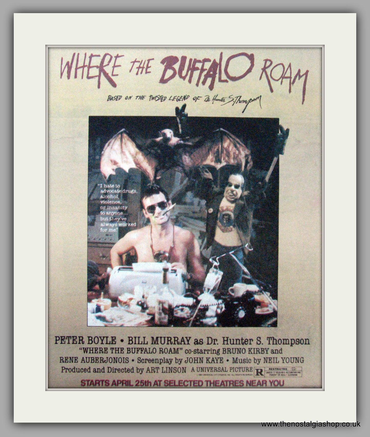 Where The Buffalo Roam. Vintage Advert 1980 (ref AD9498)