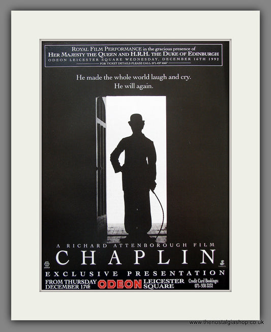 Chaplin. 1992 Original Advert (ref AD54831)