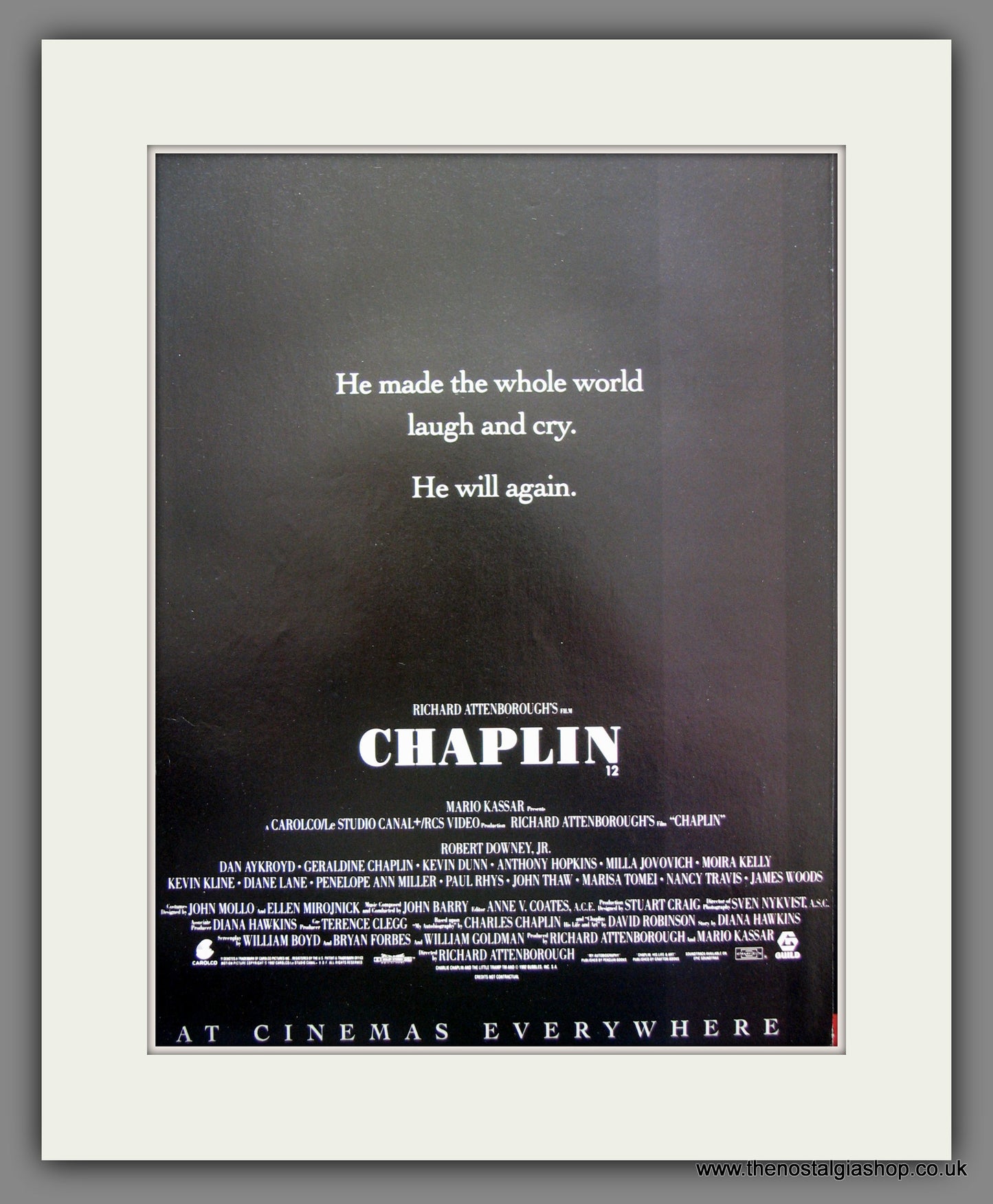 Chaplin. 1993 Set Of 2 Original Adverts (ref AD54832)