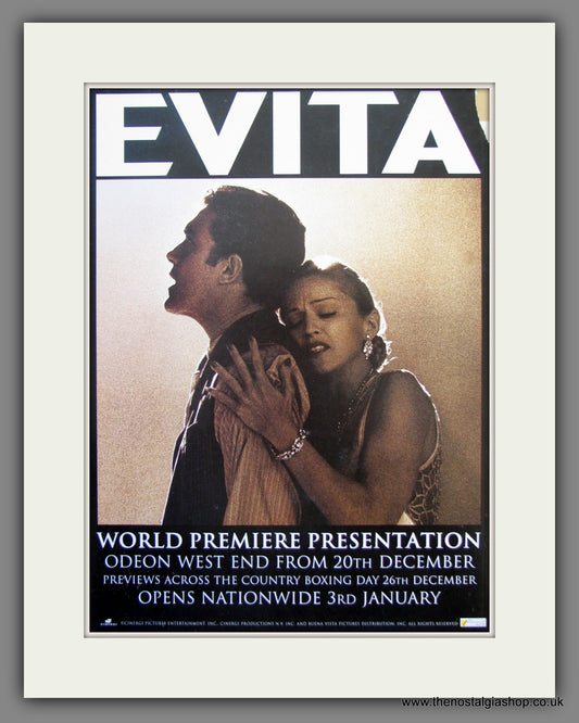 Evita. 1995 Original Advert (ref AD54873)