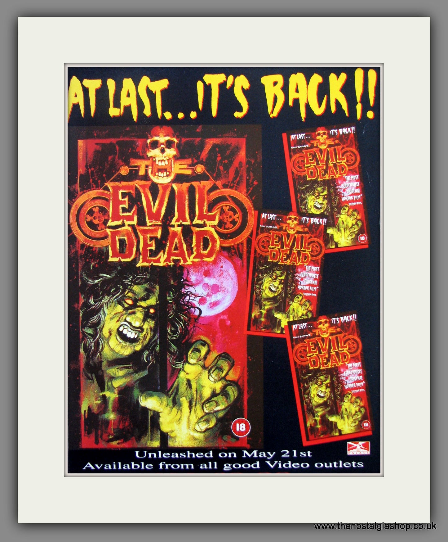 Evil Dead. 1990 Original Advert (ref AD54881)