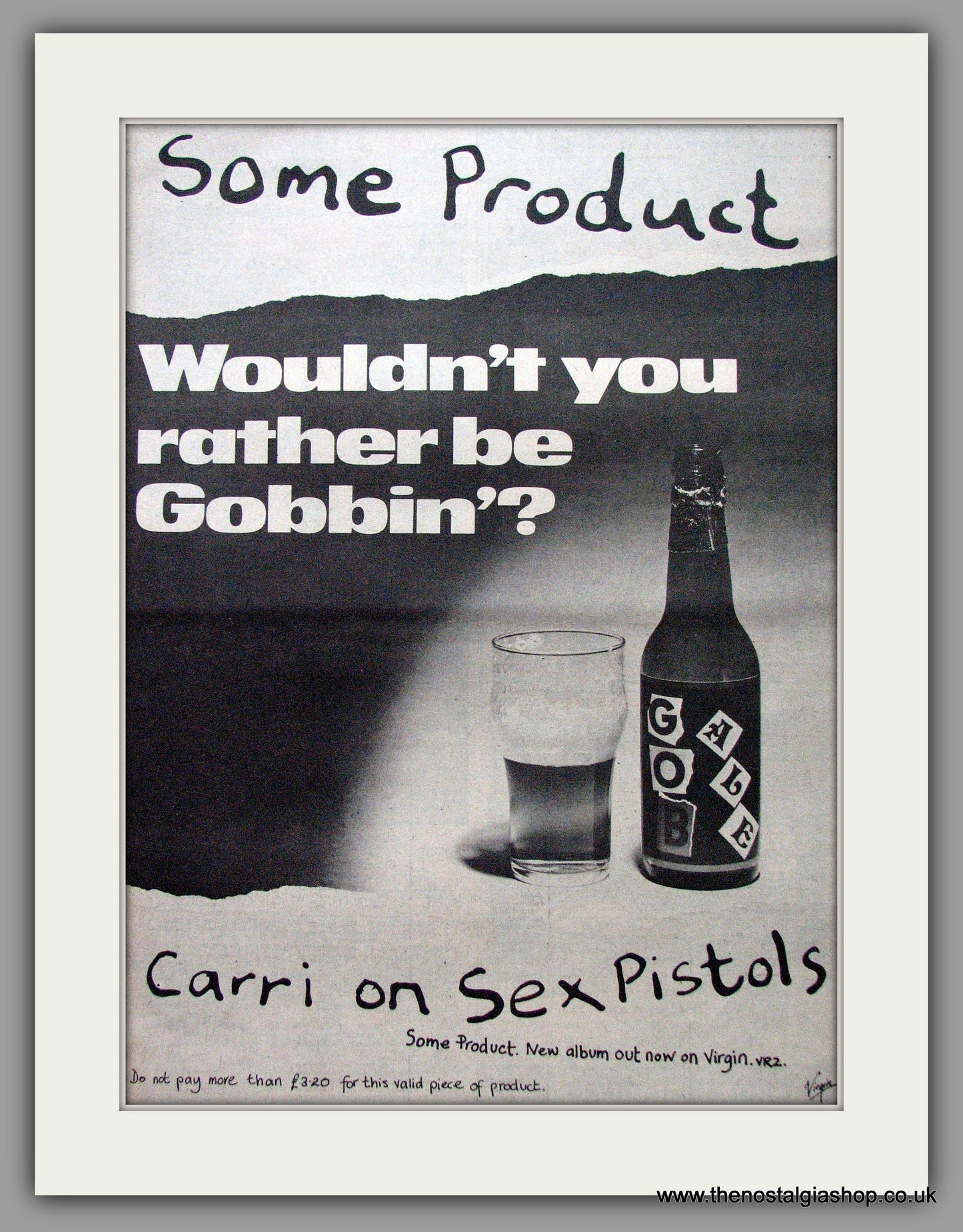 Sex Pistols. Wouldn't You Rather Be Gobbin'. Original Advert 1979 (ref AD9519)