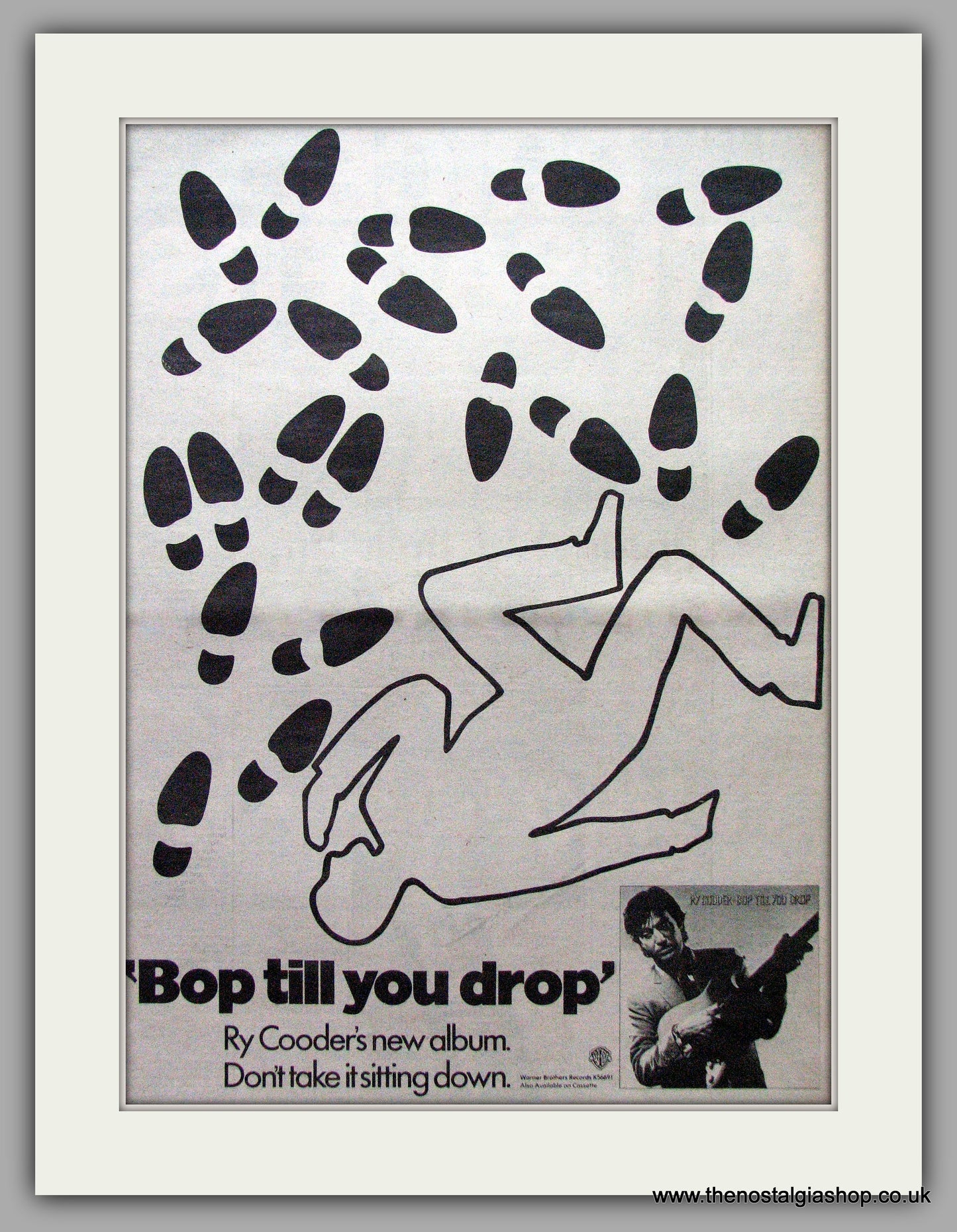 Ry Cooder. Bop Till You Drop. Original Advert 1979 (ref AD9520)