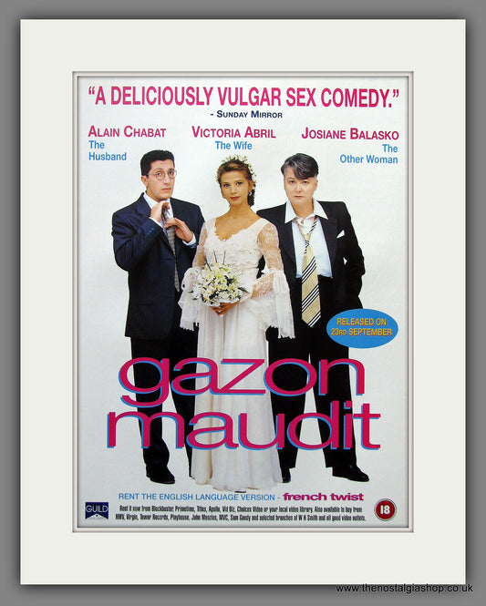 Gazon Maudit. 1996 Original Advert (ref AD54898)