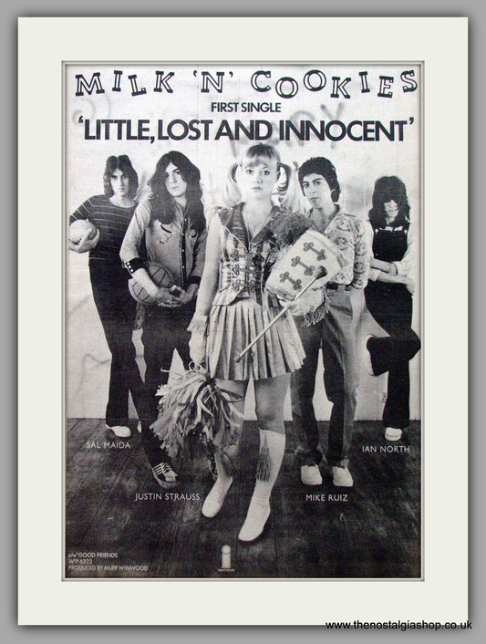 Milk 'N' Cookies. Little, Lost and Innocent. Vintage Advert 1975 (ref AD9534)