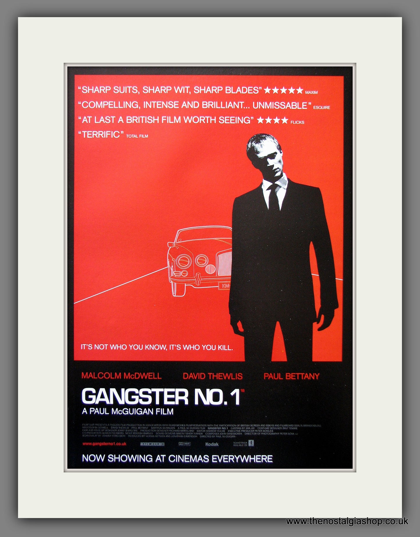Gangster No: 1.  2000 Original Advert (ref AD54914)