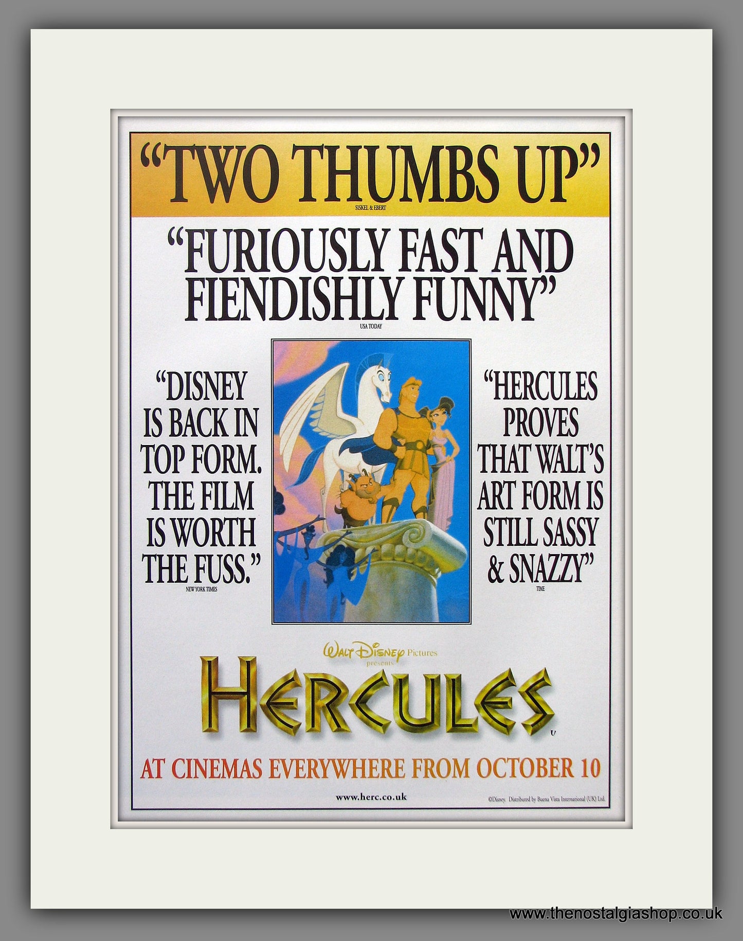 Hercules. 1997 Original Advert (ref AD54929)