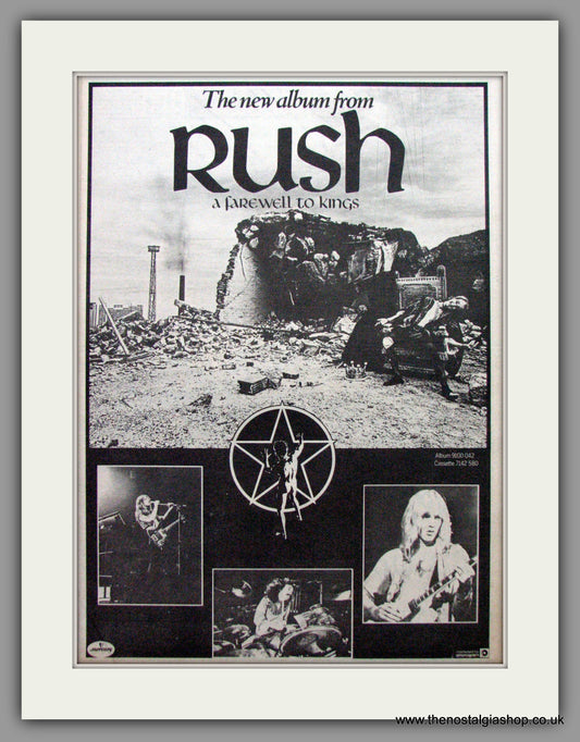 Rush. A Farewell To Kings. Vintage Advert 1977 (ref AD9587)
