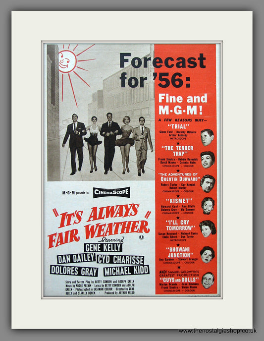 It's Always Fair Weather. 1955 Original Advert (ref AD54969)