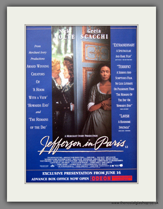 Jefferson In Paris. 1995 Original Advert (ref AD54978)