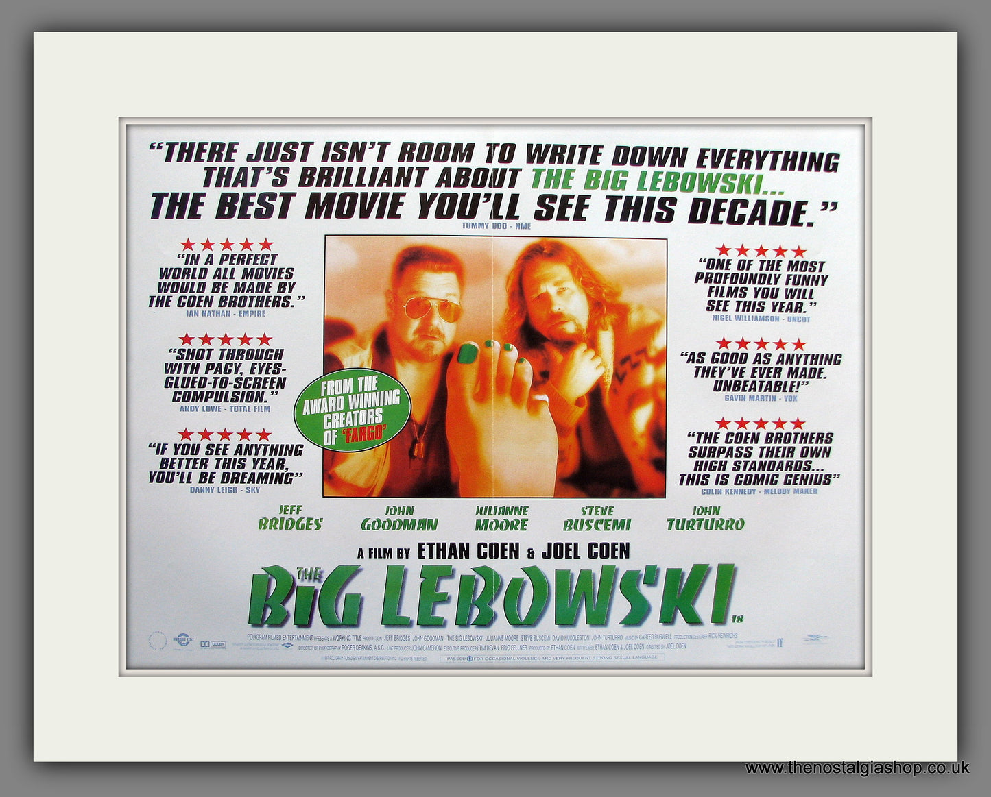 The Big Lebowski. 1998 Classic Original Advert (ref AD54993)