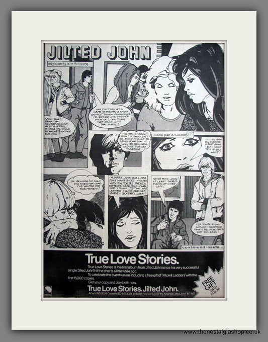 Jilted John. True Love Stories. Original Advert 1978 (ref AD12302)