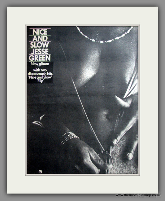 Jesse Green. Nice And Slow. Original Advert 1977 (ref AD12313)