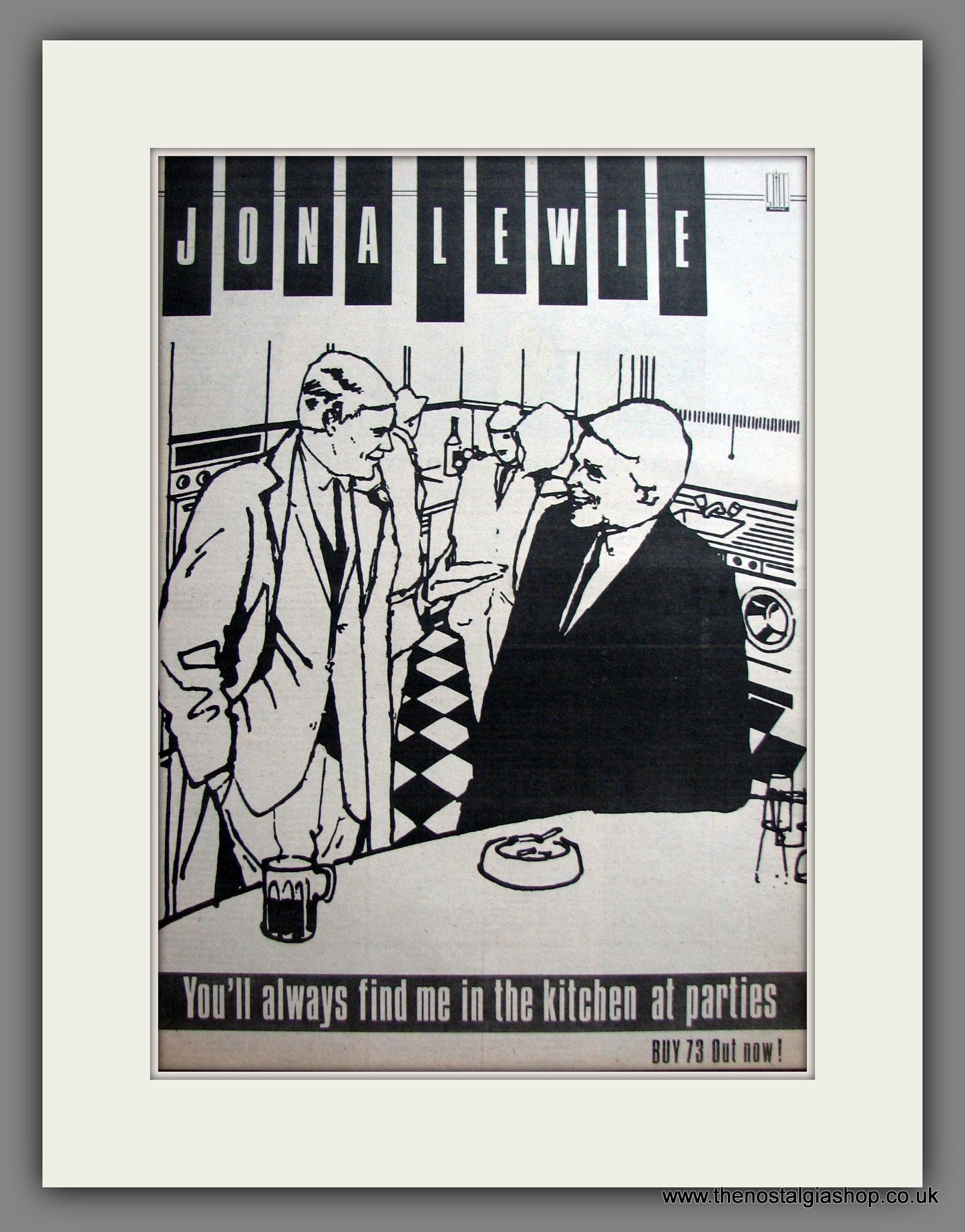 Jona Lewie. Find Me In The KItchen. Original Advert 1980 (ref AD12321)