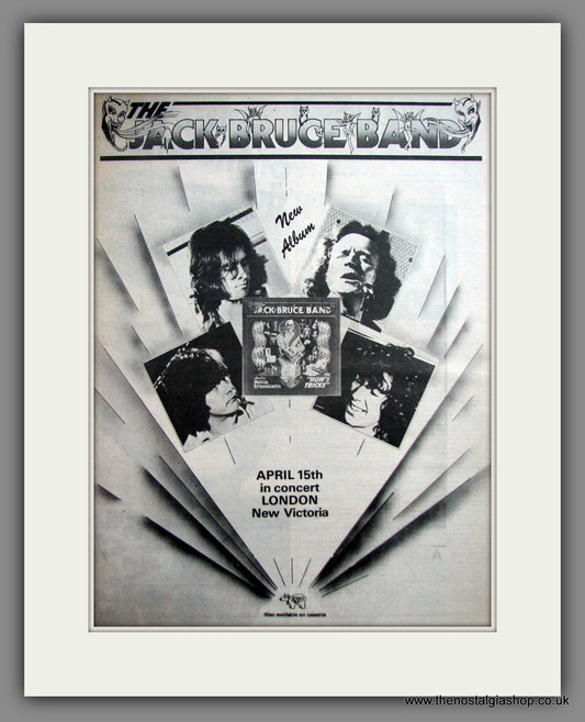 Jack Bruce Band. How's Tricks. Original Advert 1977 (ref AD12398)