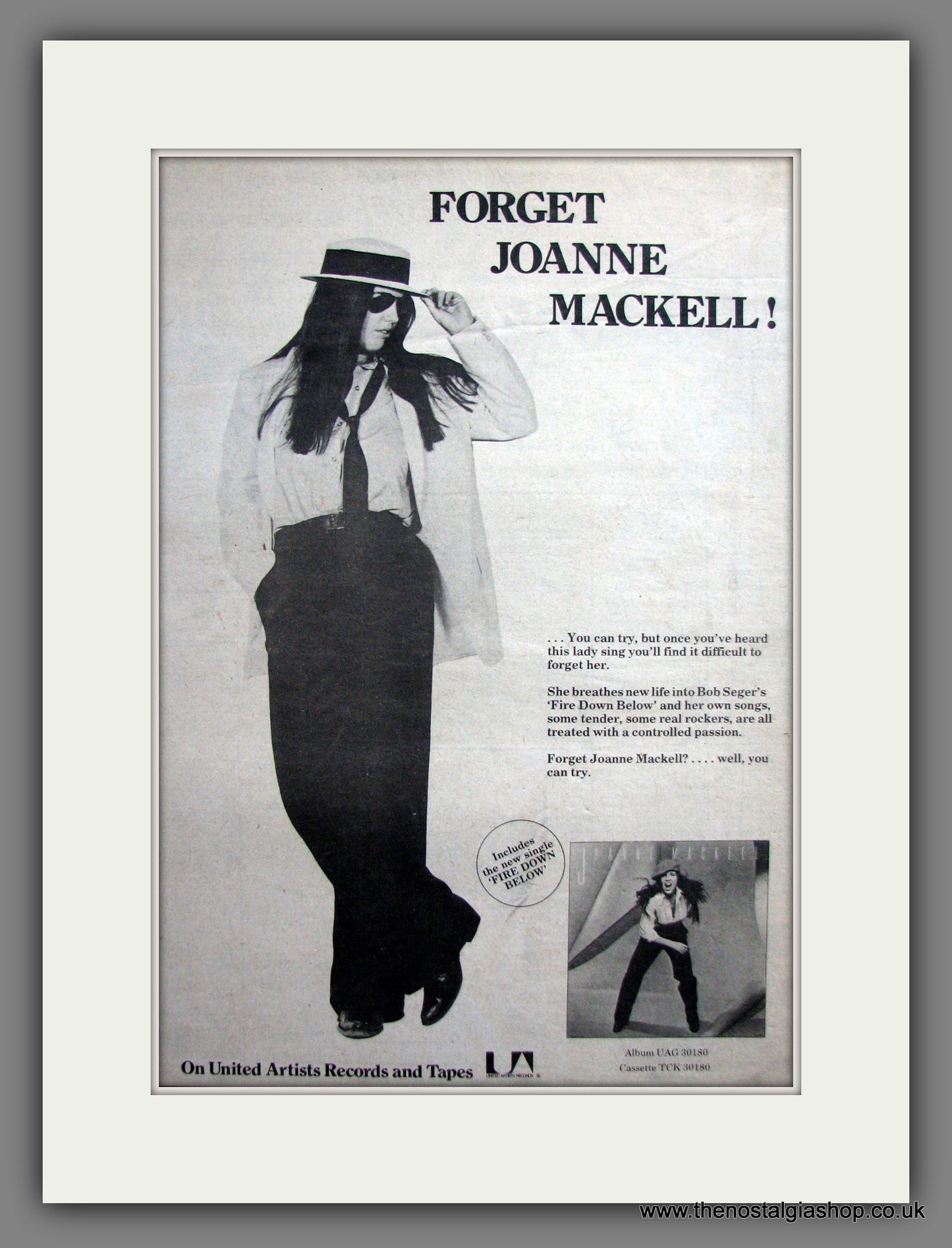Joanne Mackell Album. Original Advert 1978 (ref AD12407)