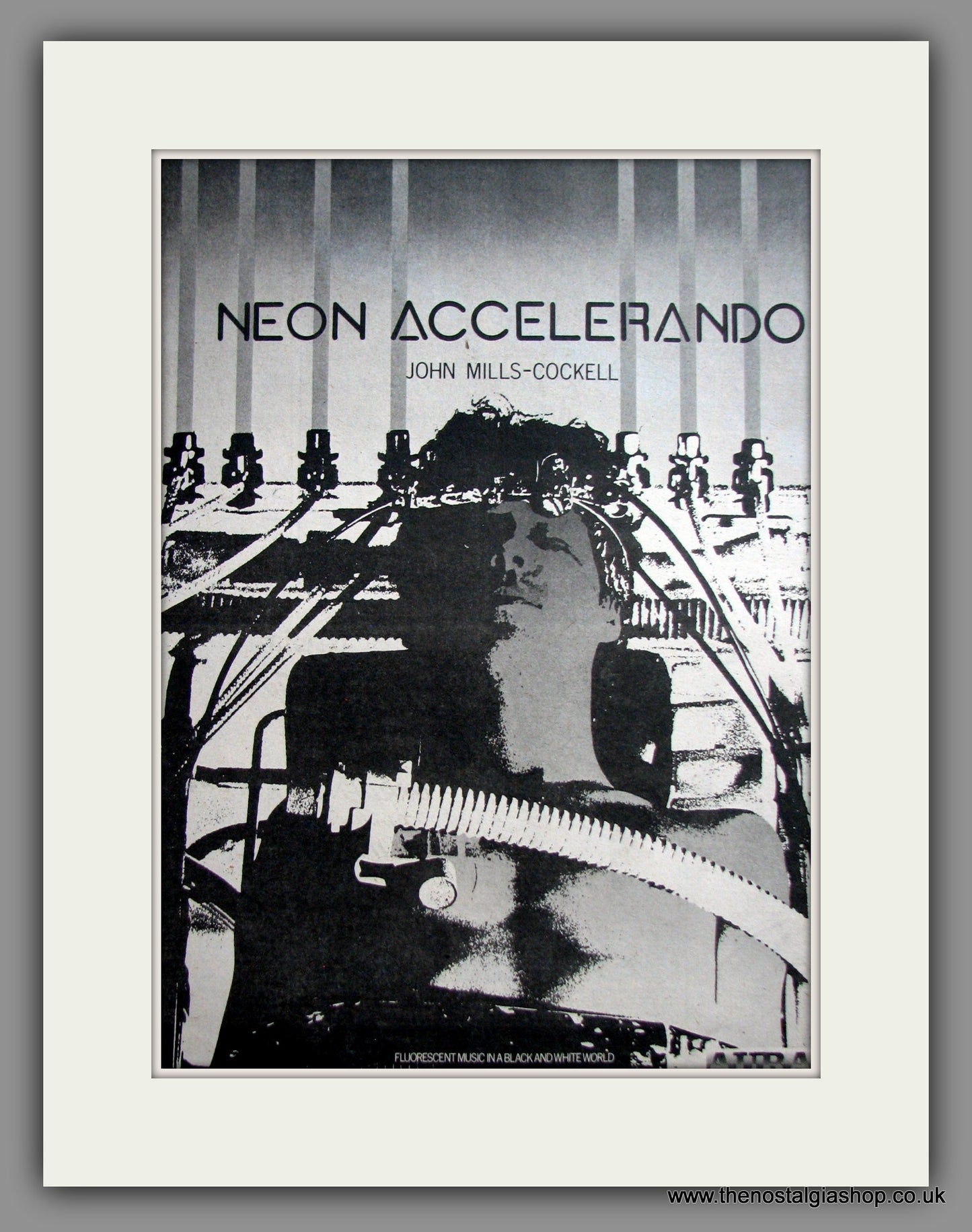 John Mills-Cockell, Neon Accelerando. Original Advert 1979 (ref AD12445)
