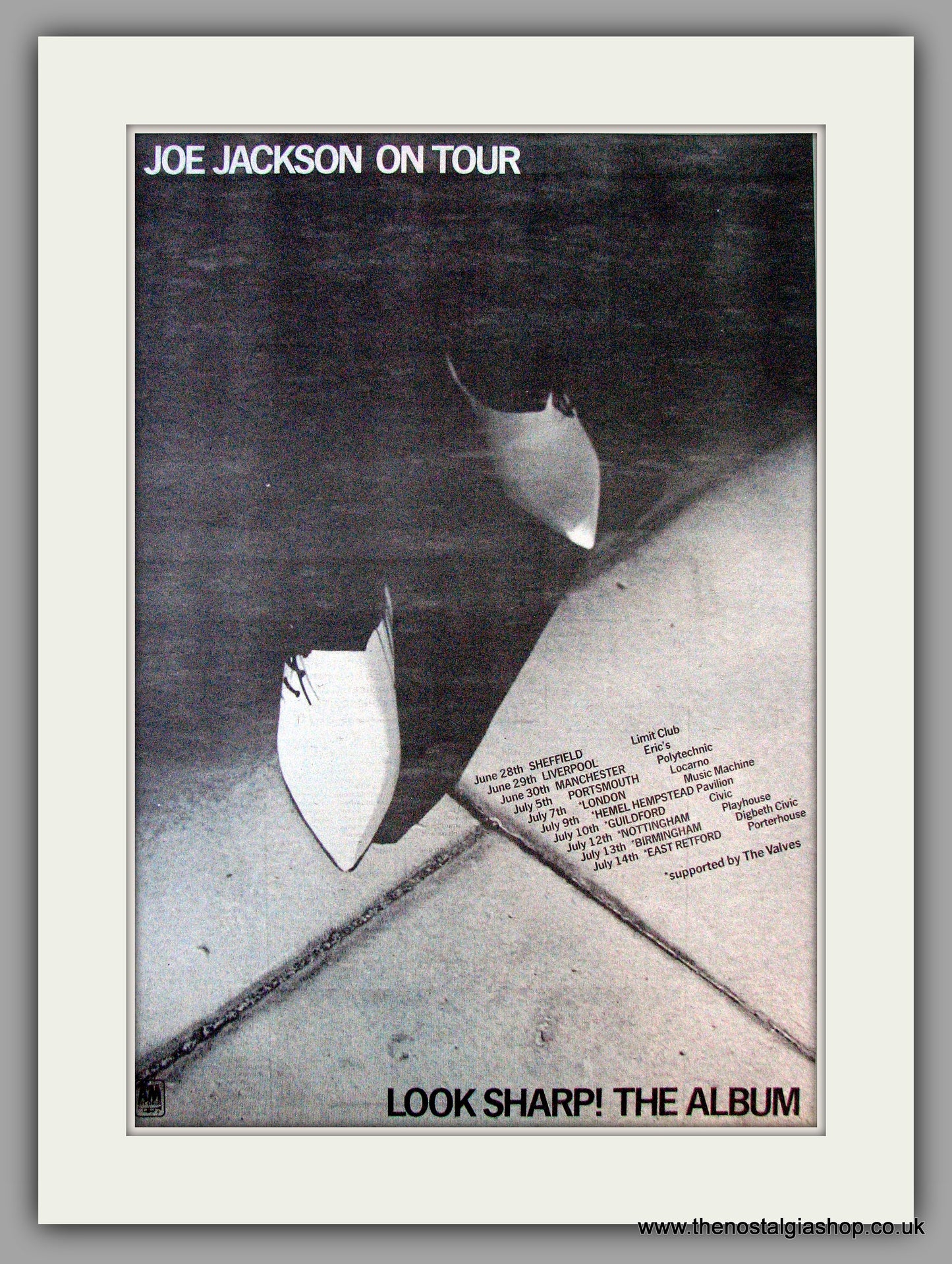 Joe Jackson. Look Sharp. UK Tour Dates. Vintage Advert 1979 (ref AD9671)
