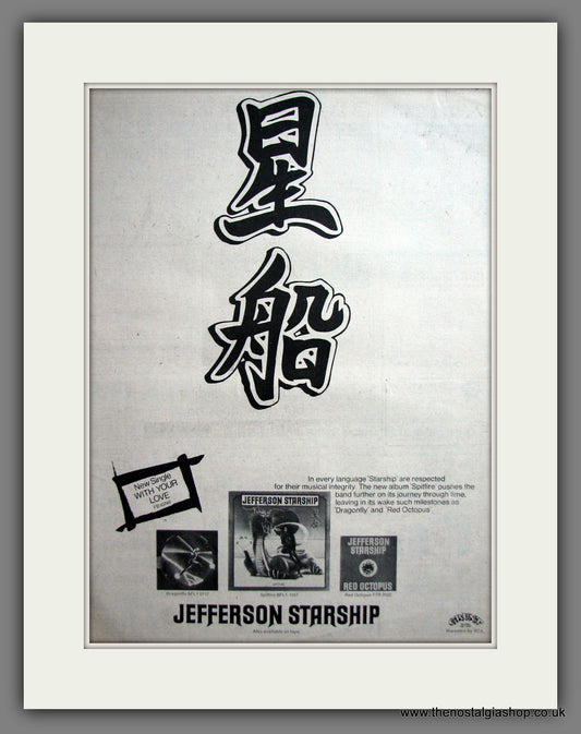 Jefferson Starship Spitfire. Original Advert 1976 (ref AD12494)