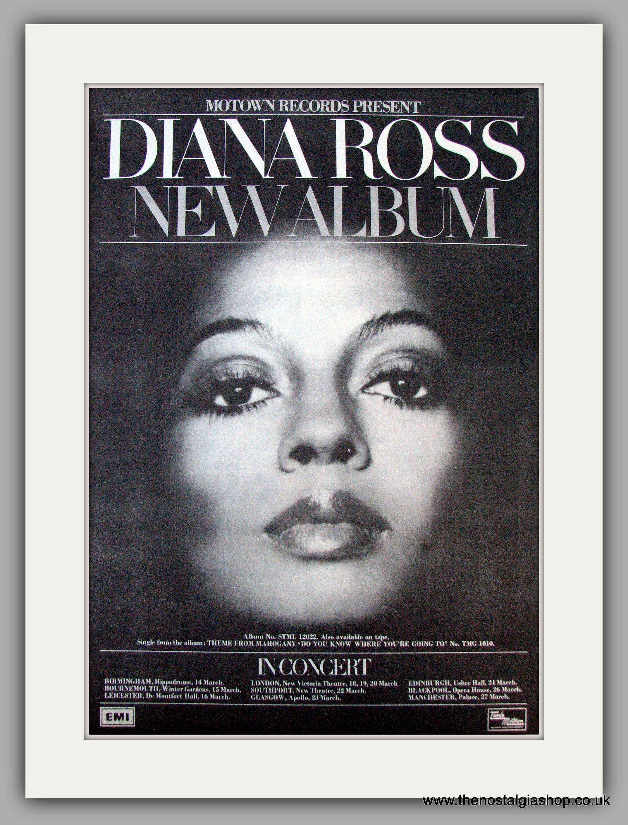 Diana Ross. In Concert. Vintage Advert 1976 (ref AD9681) – The ...