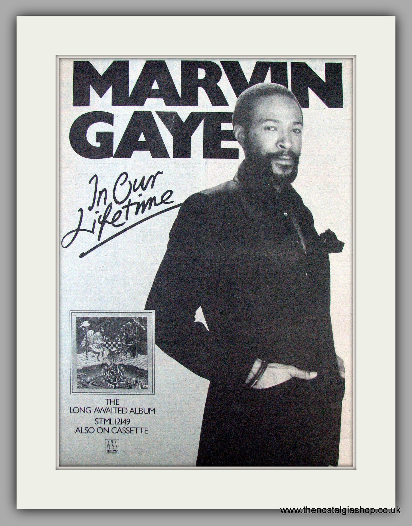 Marvin Gaye. In Our Lifetime. Vintage Advert 1981 (ref AD9689)