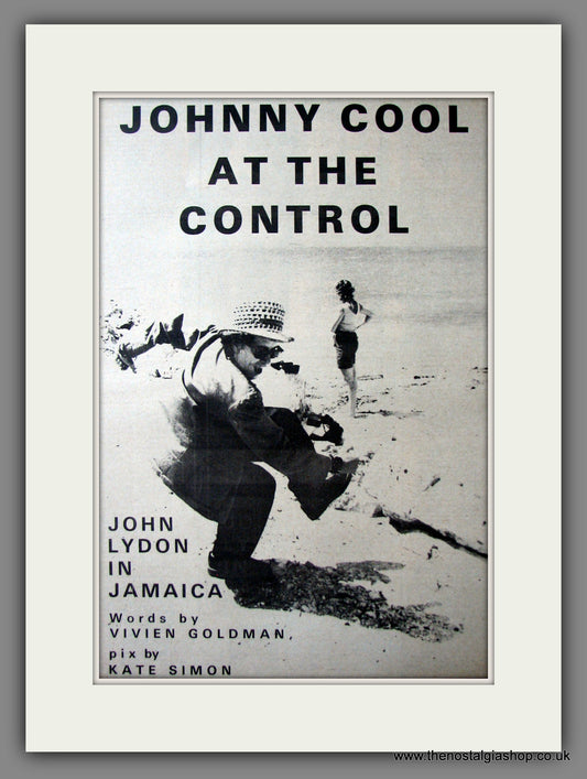John Lydon In Jamaica. Original Advert 1978 (ref AD12518)