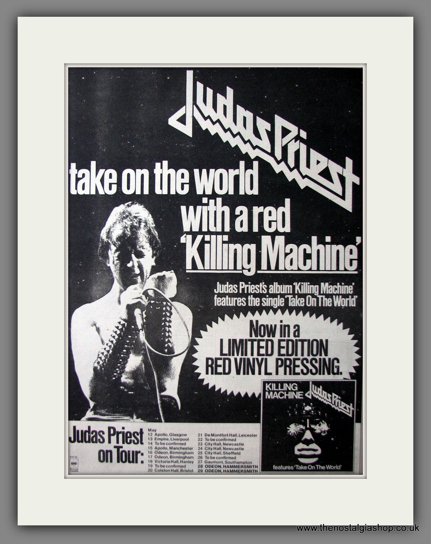Judas Priest Killing Machine. Original Advert 1979 (ref AD12521)