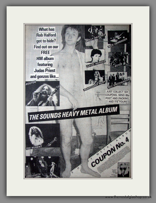 Judas Priest Sounds Of Heavy Metal Album. Original Advert 1979 (ref AD12524)