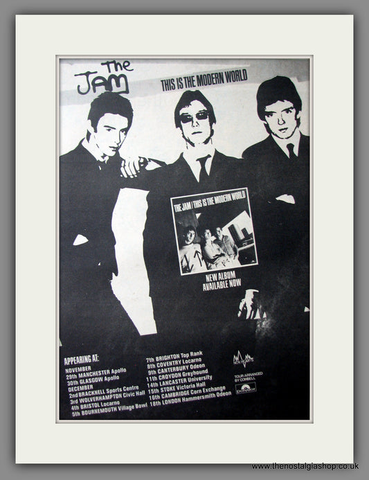 Jam (The) This Is The Modern World Tour Dates. Original Advert 1977 (ref AD12548)