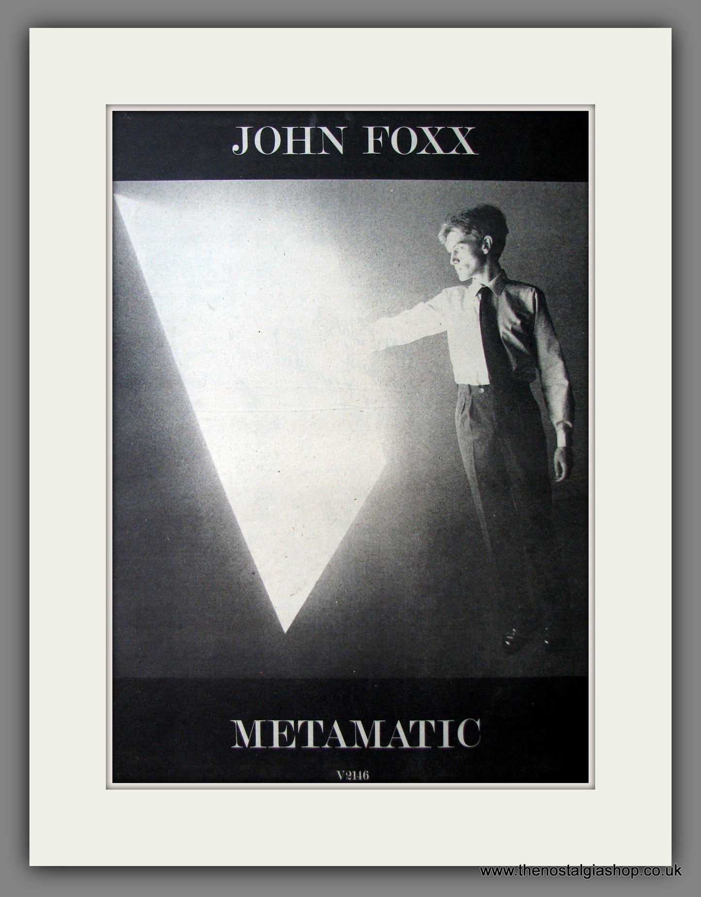 John Foxx Metamatic. Original Advert 1980 (ref AD12583)