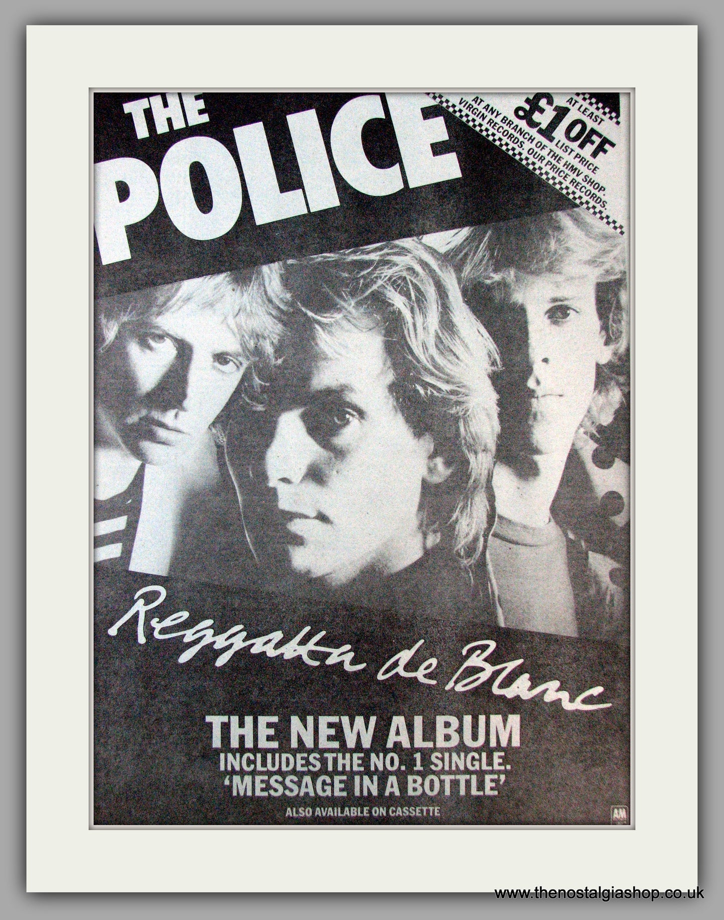 Police (The) Reggatta De Blanc. Vintage Advert 1979 (ref AD9758)