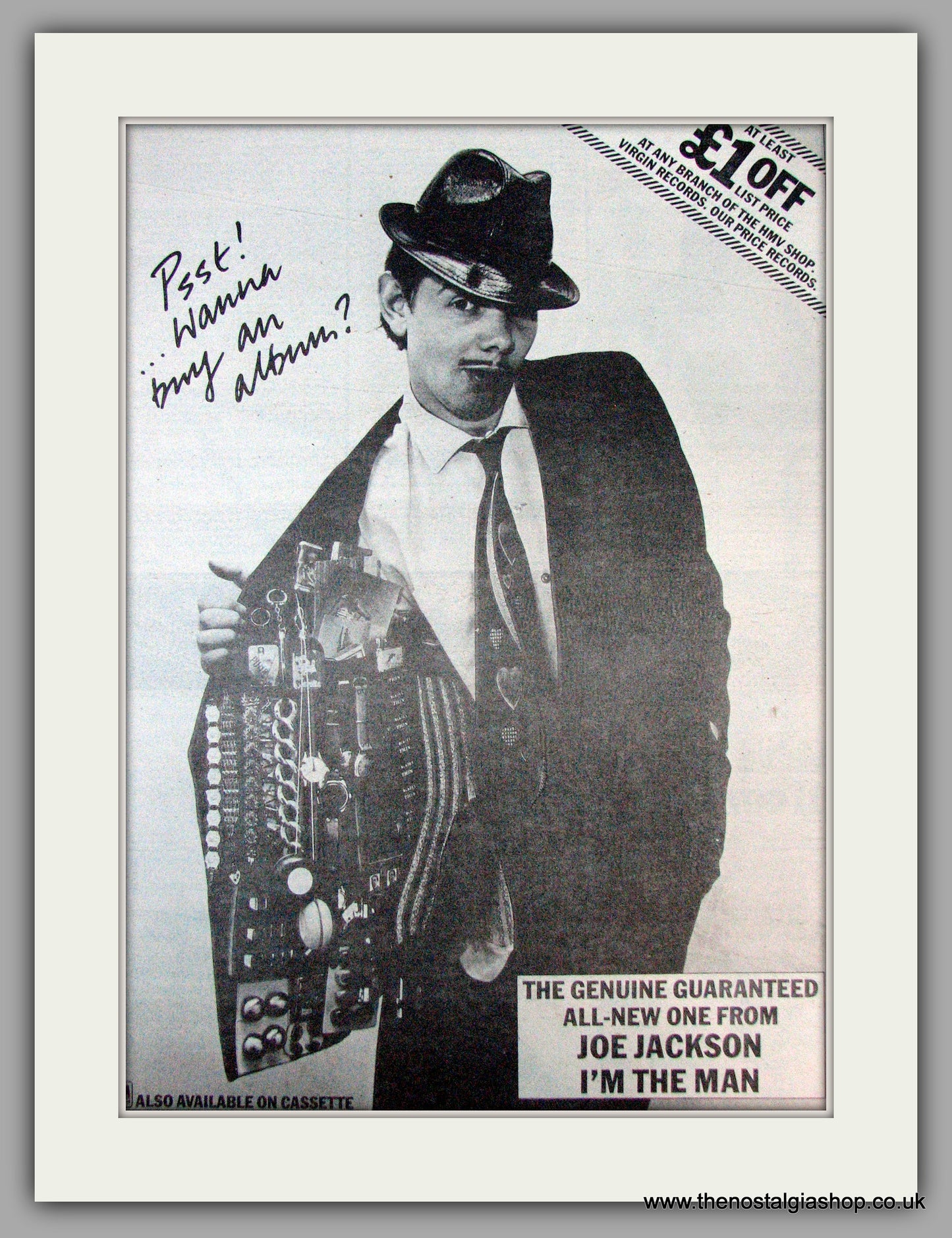 Joe Jackson. I'm The Man. Vintage Advert 1979 (ref AD9759)
