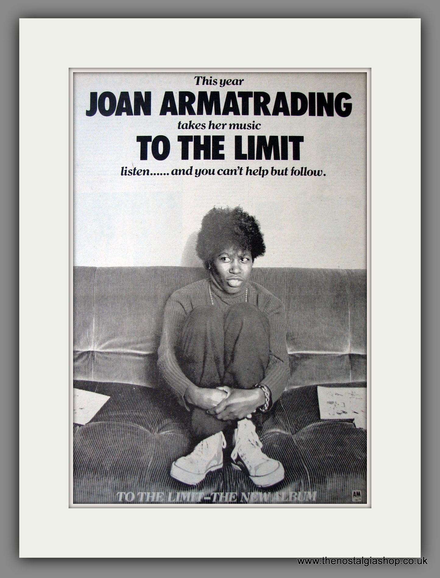 Joan Armatrading, To The Limit. Original Advert 1978 (ref AD12596)
