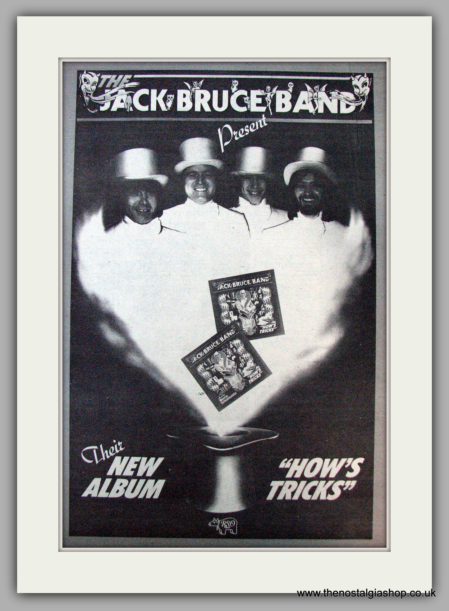Jack Bruce Band. How's Tricks. Vintage Advert 1977 (ref AD9778)