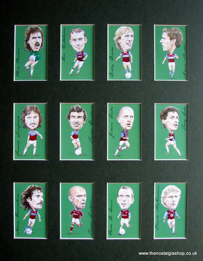 West Ham Legends. Football Card Set