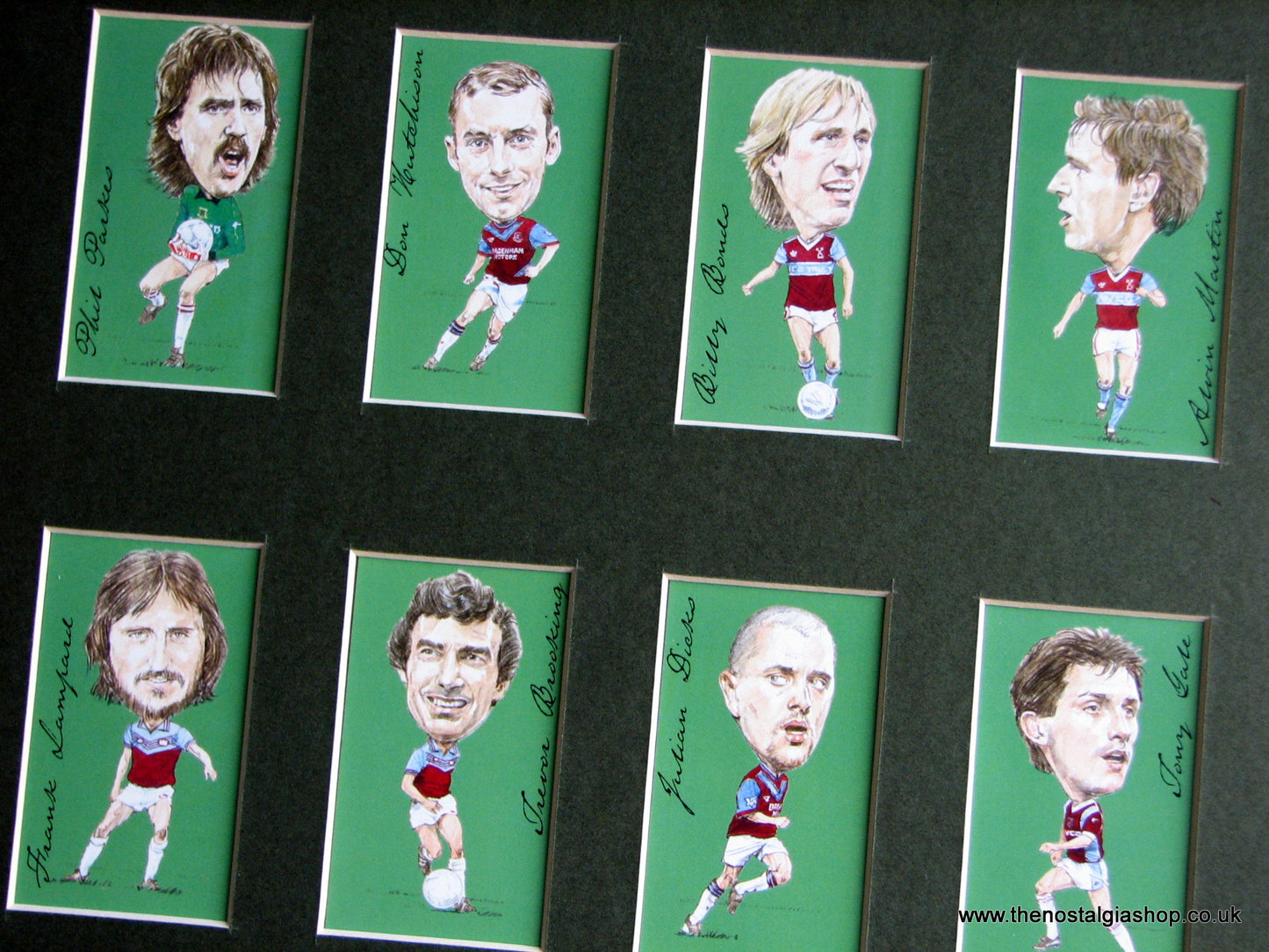 West Ham Legends. Football Card Set